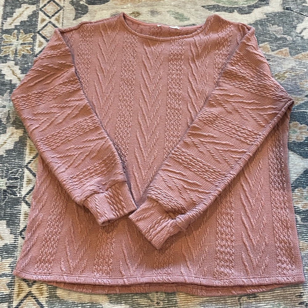 Textured lightweight sweater